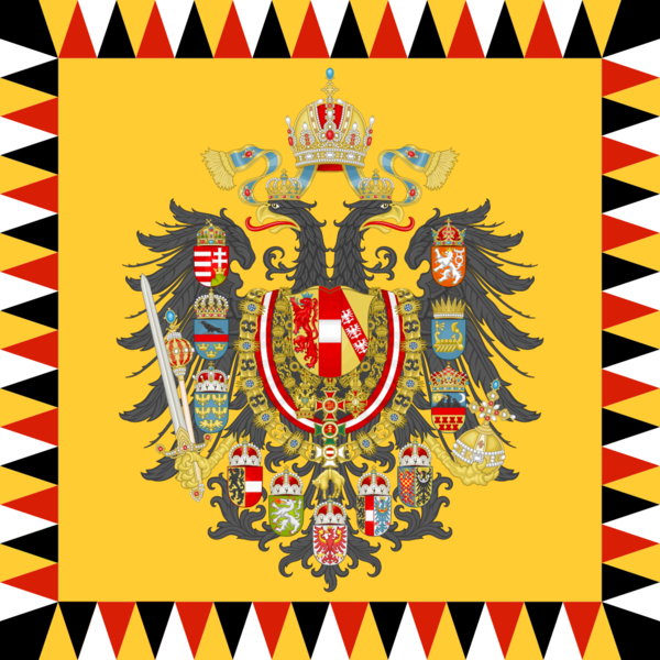 파일:Austrian Imperial Standard - Infantry pattern mix early 19th century.png