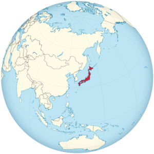 Japan on the globe (de-facto) (Japan centered).png