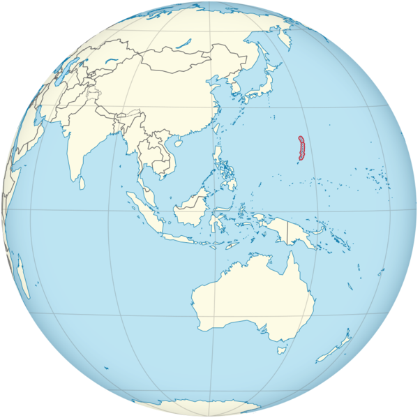 파일:Northern Mariana Islands on the globe (Southeast Asia centered) (small islands magnified).png