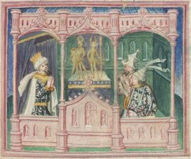 라그나르와 그의 아들 웁바와 이바르, 15세기 세밀화