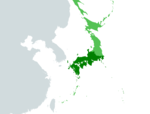 지도상 남일본의 위치