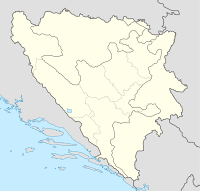 위치 지도 보스니아