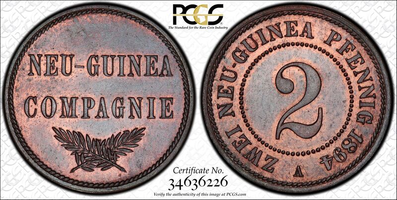 파일:2 New Guinea Pfennig in 1894.jpg
