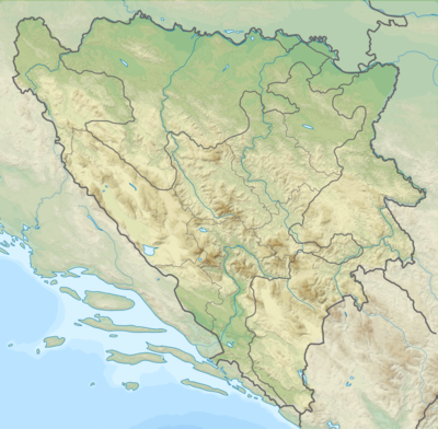 위치 지도 보스니아